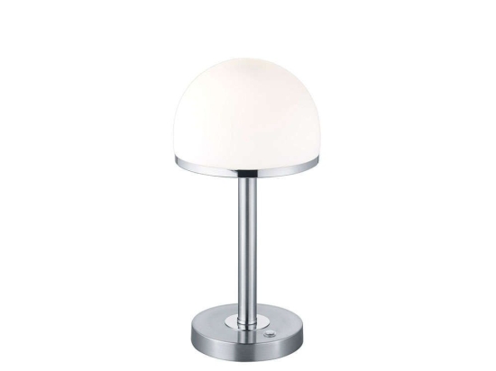 Φωτιστικό Επιτραπέζιο Led Berlin 350Lm 39x19cm Nickel Mat-White 527590107 Trio Lighting Μέταλλο,Γυαλί