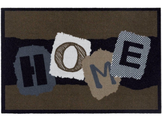 Πατάκι Εισόδου Mondial 009 Home Papercut 50X75cm Brown-Grey Sdim 50X75