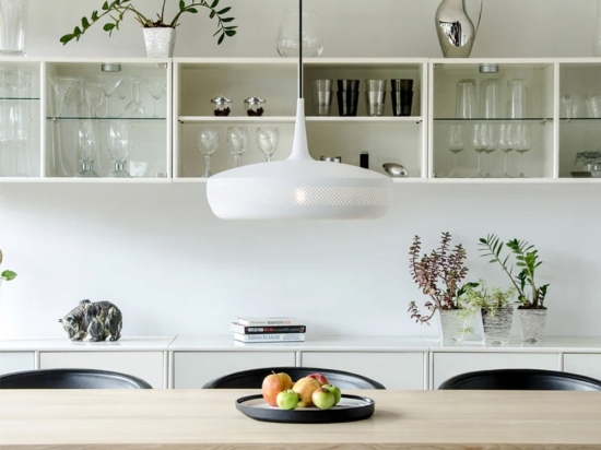 Καπέλο Φωτιστικού/Αμπαζούρ Clava Dine 2076 Φ43x28 cm 1xE27 15W Matt White Umage