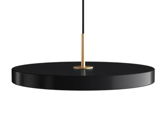 Φωτιστικό Οροφής Asteria Plus Medium Brass 2565 Φ43x14 cm Led 1600lm 28W 2400-3000k Black Umage