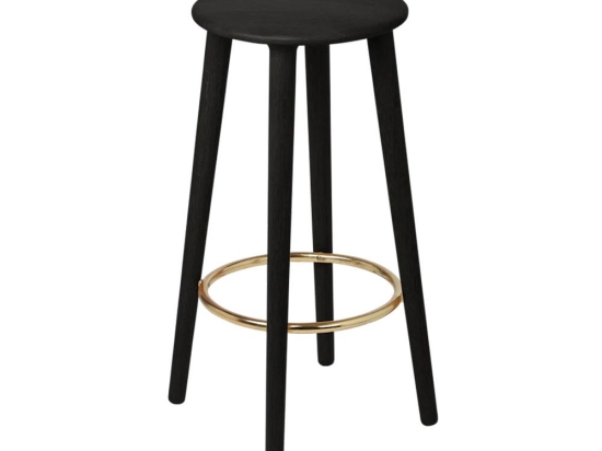 Σκαμπό Μπάρ Socialite 5119 44x67.5cm Black Oak Black Umage