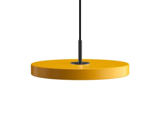 Φωτιστικό Οροφής Asteria Mini Black 2211C4175 Φ31x3.3cm Led 900lm 14W 3000k Saffron Yellow Umage
