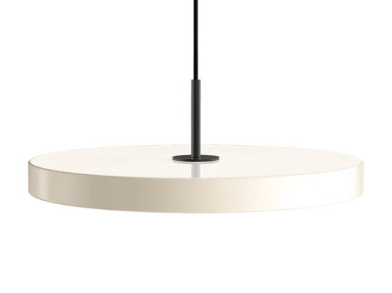 Φωτιστικό Οροφής Asteria Medium Black 2170C4173 Φ43x4cm Led 1300lm 16W 3000k Pearl White Umage