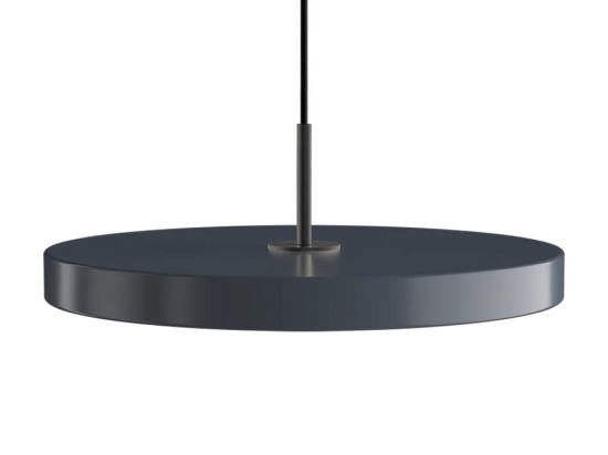 Φωτιστικό Οροφής Asteria Medium Black 2171C4173 Φ43x4cm Led 1300lm 16W 3000k Anthracite Umage