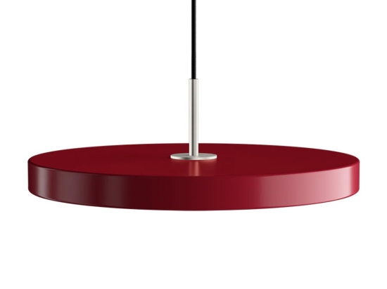 Φωτιστικό Οροφής Asteria Medium Steel 2174C4172 Φ43x4cm Led 1300lm 16W 3000k Ruby Red Umage