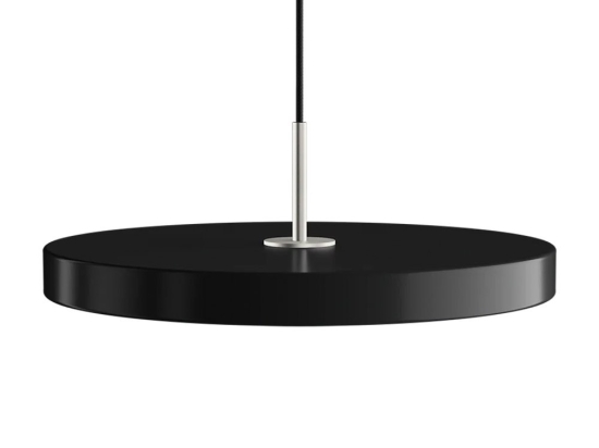 Φωτιστικό Οροφής Asteria Medium Steel 2182C4172 Φ43x4cm Led 1300lm 16W 3000k Black Umage