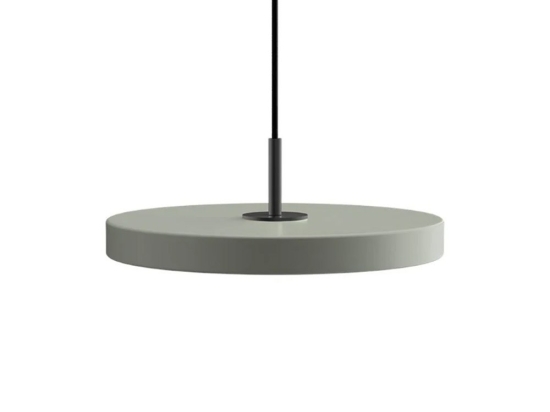 Φωτιστικό Οροφής Asteria Plus Mini Black 2295C4175 Φ31x10.5cm Led 1200lm 18W 2400-3000k Nuance Olive Umage
