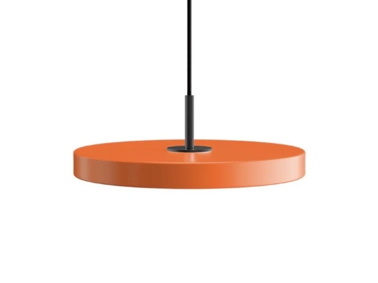 Φωτιστικό Οροφής Asteria Plus Mini Black 2297C4175 Φ31x10.5cm Led 1200lm 18W 2400-3000k Nuance Orange Umage