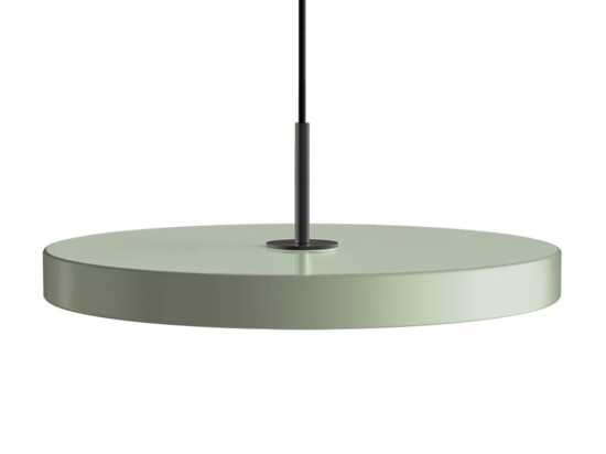 Φωτιστικό Οροφής Asteria Medium Black 2421C4173 Φ43x4cm Led 1300lm 16W 3000k Nuance Olive Umage
