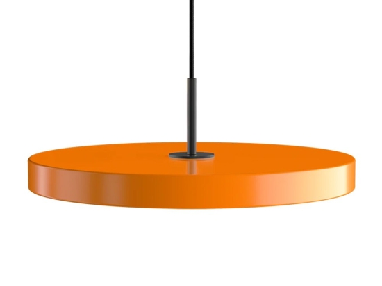 Φωτιστικό Οροφής Asteria Medium Black 2423C4173 Φ43x4cm Led 1300lm 16W 3000k Nuance Orange Umage