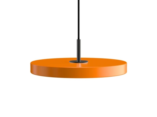 Φωτιστικό Οροφής Asteria Mini Black 2433C4175 Φ31x3.3cm Led 900lm 14W 3000k Nuance Orange Umage