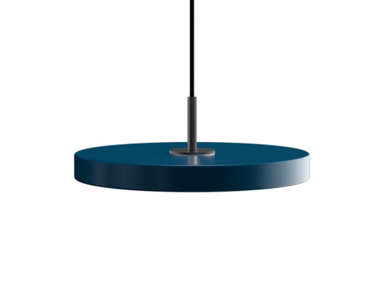Φωτιστικό Οροφής Asteria Mini Black 2209C4175 Φ31x3.3cm Led 900lm 14W 3000k Petrol Blue Umage