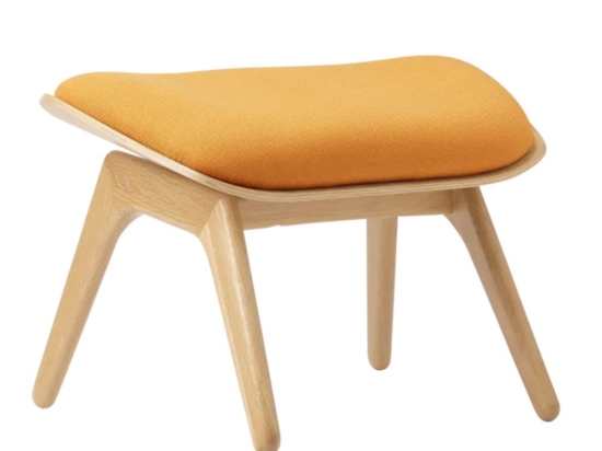 Σκαμπό The Reader Ottoman 5583NC705-06 60x46x42cm Oak Tangerine