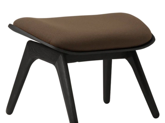 Σκαμπό The Reader Ottoman 5116NC705-10 60x46x42cm Black Oak Mocca