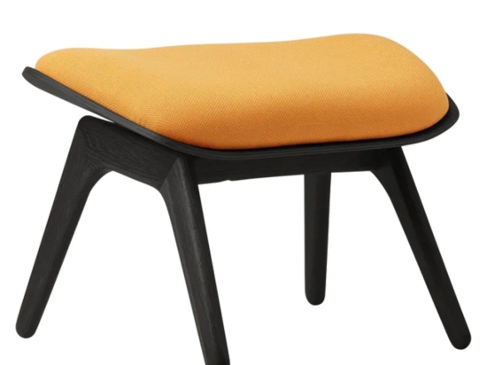Σκαμπό The Reader Ottoman 5116NC705-06 60x46x42cm Black Oak Tangerine