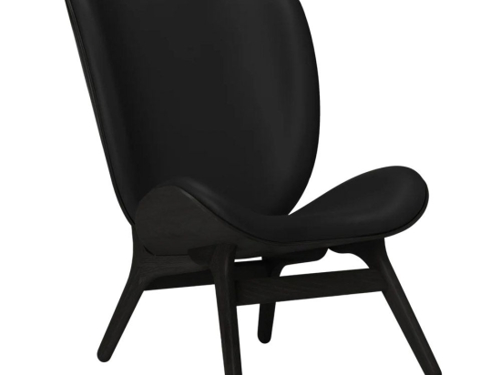 Πολυθρόνα A Conversation Piece Tall Hope Leather 5104C5577-12 73x93x106cm Black Oak Black