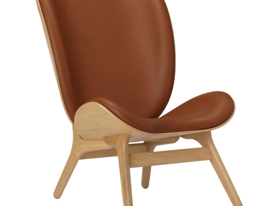 Πολυθρόνα A Conversation Piece Tall Hope Leather 5577C5577-10 73x93x106cm Oak Cognac