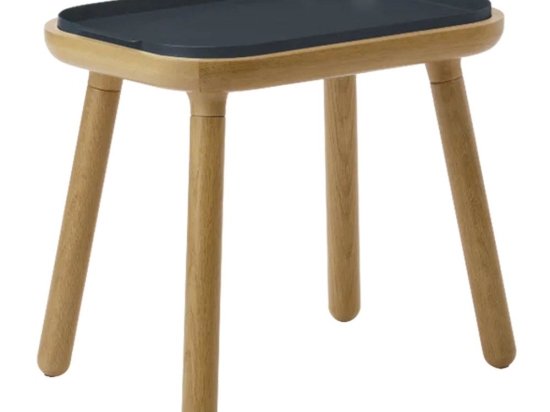 Τραπεζάκι Ψηλό Paff 5610C5610-2C5616 50x35x43cm Oak Anthracite Grey Umage
