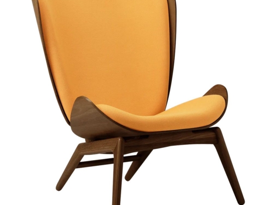 Πολυθρόνα The Reader 5701C702-06 78x91x105cm Dark Oak Tangerine