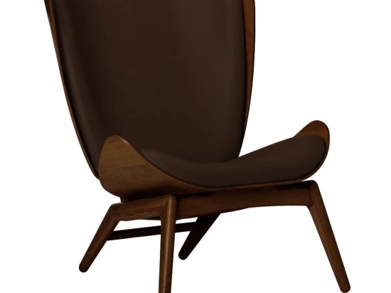 Πολυθρόνα The Reader Hope Leather 5701C5502-11 78x91x105cm Dark Oak Brown