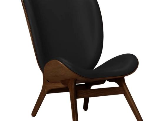 Πολυθρόνα A Conversation Piece Tall Hope Leather 5872C5577-12 73x93x106cm Dark Oak Black