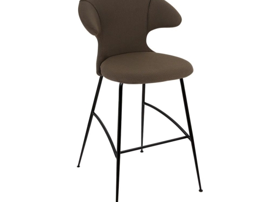 Σκαμπό Μπάρ Time Flies 590-10C5912-3 51x56x112cm Mocca-Black Umage