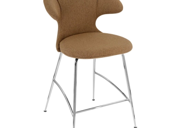 Σκαμπό Time Flies 590-01C5913-2 51x56x102cm Sugar Brown-Chrome Umage