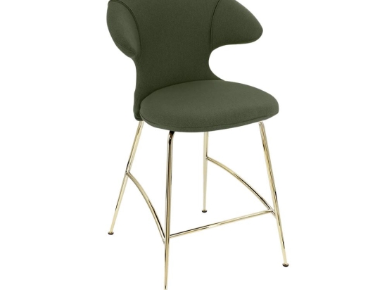 Σκαμπό Time Flies 590-05C5913-1 51x56x102cm Racing Green-Brass Umage