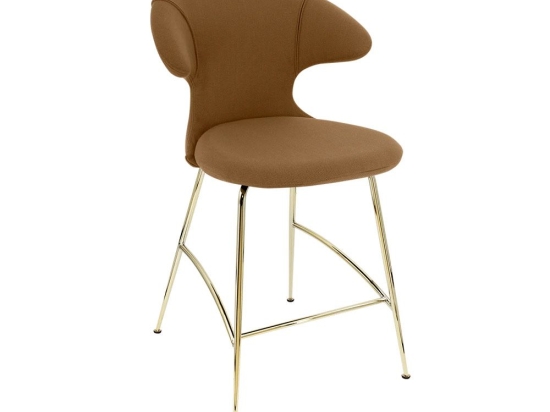 Σκαμπό Time Flies 590-08C5913-1 51x56x102cm Caramel-Brass Umage