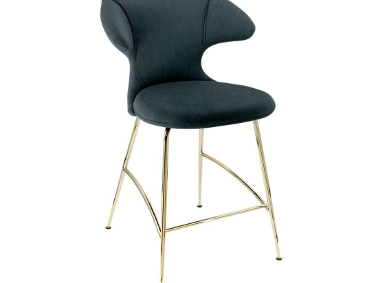 Σκαμπό Time Flies 590-17C5913-1 51x56x102cm Quantom Blue-Brass Umage