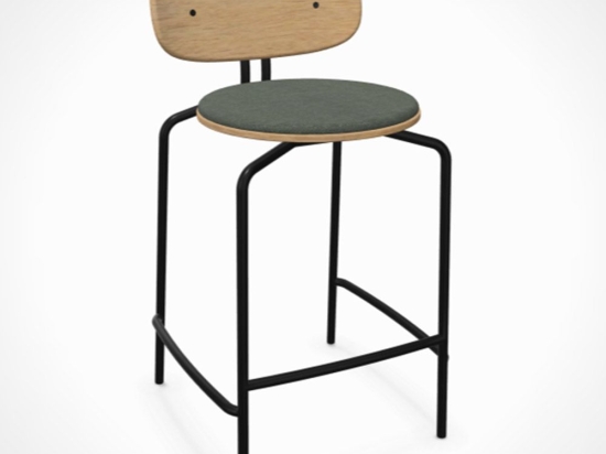 Σκαμπό Curious 5919-3C719-12 49x51x88.7cm Black Morning Meadows
