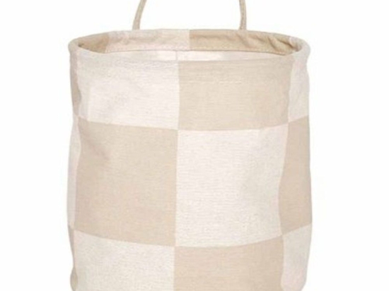 Καλάθι Αποθήκευσης Chess Μικρό 22x18cm Beige Oyoy Βαμβάκι-Πολυέστερ