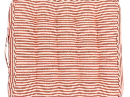 Μαξιλάρι Καρέκλας Rhubarb Stripe Ac00024 40X40Cm White-Red Mindthegap 40Χ40 Foam