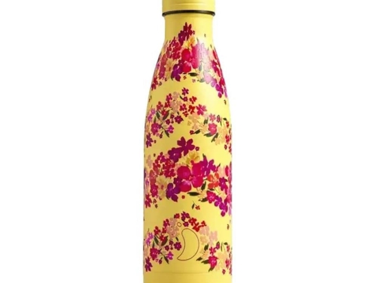 Θερμός Floral Zig Zag Ditsy 500ml Yellow-Pink Chilly’s Ανοξείδωτο Ατσάλι