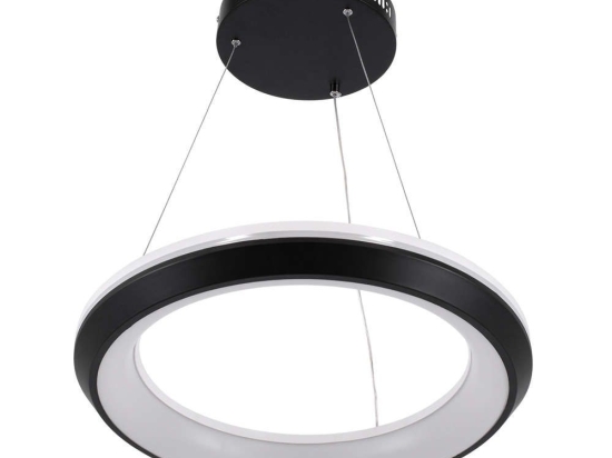 Φωτιστικό Οροφής Melina 61043 Led 55W Φ48cm Black GloboStar Πλαστικό