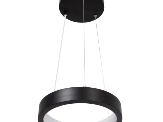 Φωτιστικό Οροφής Nemesis 61152 Led 20W Φ25cm Black GloboStar Μέταλλο