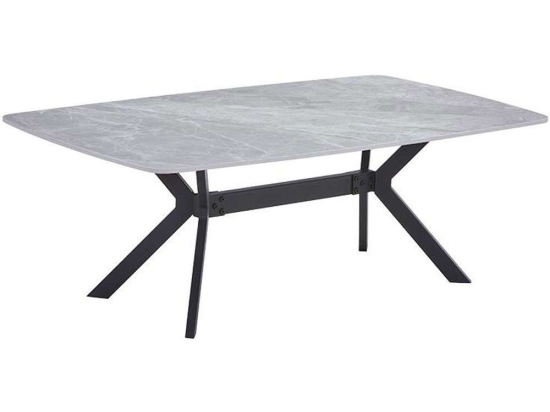 Τραπέζι Σαλονιού 635-124-005 120x70x44cm Grey-Black