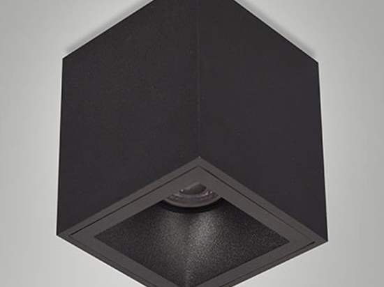 Φωτιστικό Οροφής - Πλαφονιέρα Perez 6584-00-060 GU10 9x9,5cm Black Fabas Luce