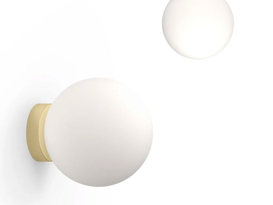 Φωτιστικό Τοίχου Bola Sphere Flush 12 10927 30,5x13,5cm Dim Led 1625lm 20W Brass Pablo Designs