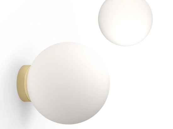 Φωτιστικό Τοίχου Bola Sphere Flush 16 10940 40,5x13,5cm Dim Led 1625lm 20W Brass Pablo Designs