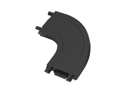 Σύνδεσμος Μαγνητικής Ράγας Bisqit VK/04481/B/CON 40V Ultra Slim IP20 Καμπύλη 5x5cm Black VKLed