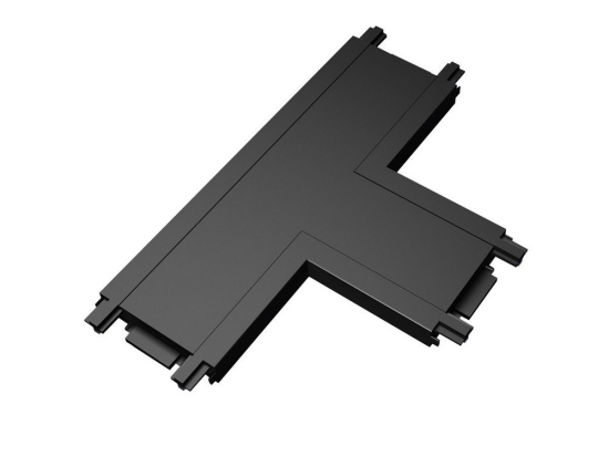 Σύνδεσμος Μαγνητικής Ράγας Bisqit 40V Ultra Slim IP20 8.5x2.5cm Black VKLed