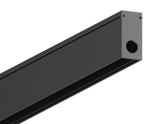Μαγνητική Ράγα Λεπτή Eiva VK/04586/TR/S/2/B Led 48V Dali Εξωτερική - Κρεμαστή 2m Black VKLed