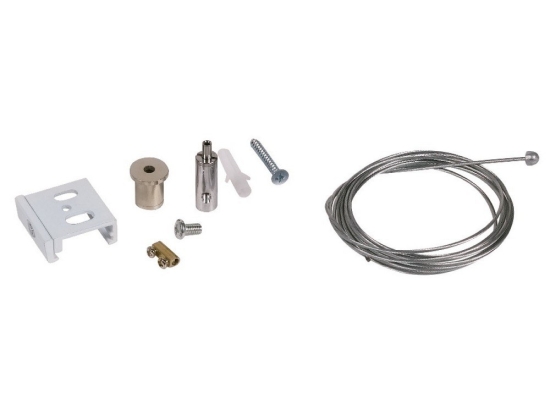 Kit Ανάρτησης Ράγας VK/37D Με Σύρμα 3m IP20 Silver VKLed