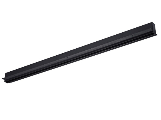 Μαγνητική Ράγα Kona VK/04360TR/TL/1/B 48V Χωνευτή Trimless 1m Black VKLed