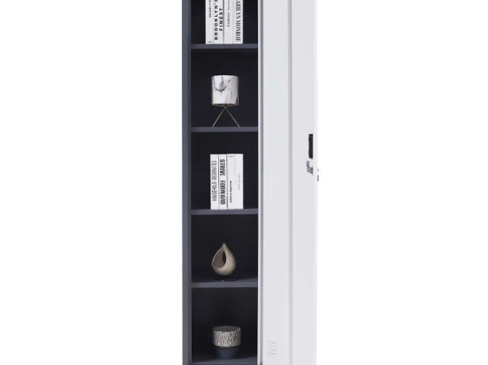 Ντουλάπα Dakarai 721-121-007 38x45x190cm White-Grey