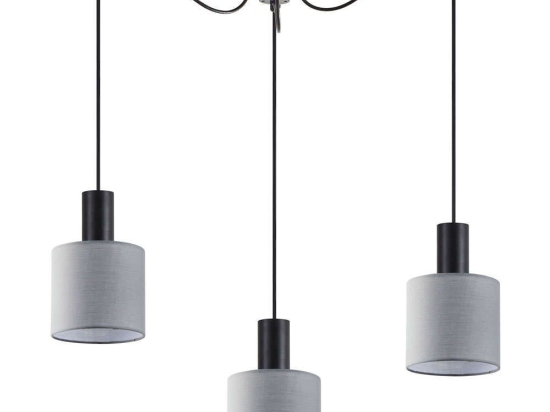 Φωτιστικό Οροφής Adept Tube 77-8514 40x40x300cm 3xE27 60W Black-Grey Homelighting