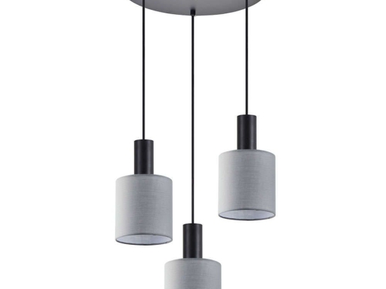 Φωτιστικό Οροφής Adept Tube 77-8516 35x35x300cm 3xE27 60W Black-Grey Homelighting