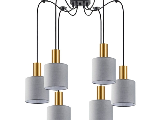 Φωτιστικό Οροφής Adept Tube 77-8604 50x50x300cm 6xE27 60W Multi-Grey Homelighting