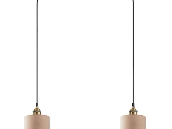Φωτιστικό Οροφής Adept 77-8742 50x14x300cm 2xE27 60W Multi-Brown Homelighting